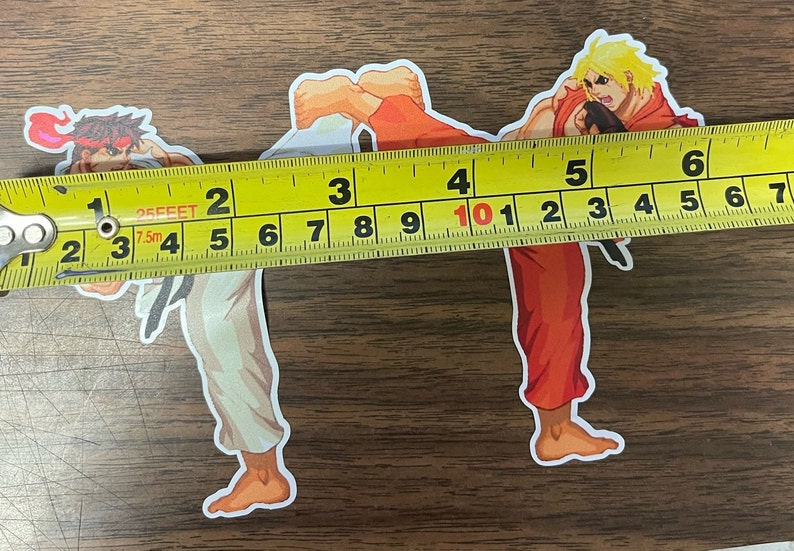 Stickers Ryu RYU & KEN | Street Fighter Vinyl Sticker, Decal, Laptop Sticker, Water ...