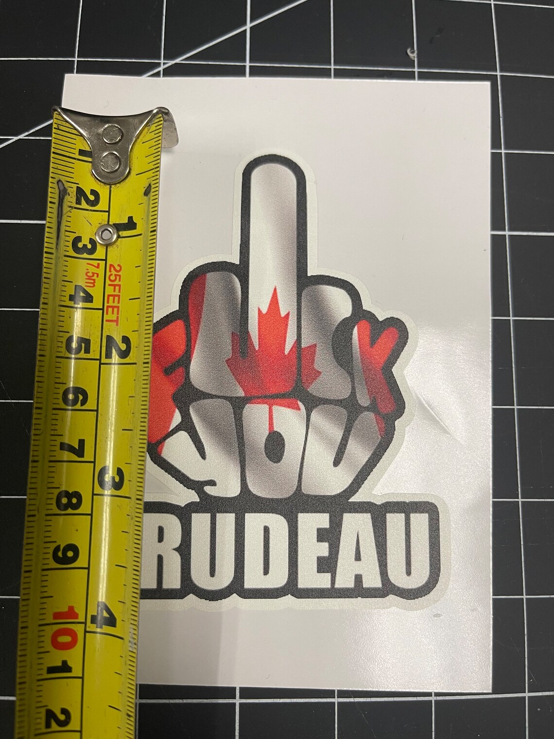 Trudeau Stickers F Trudeau Finger Sticker | Car Decal, Trudeau Sucks , Convoy Sticker ...
