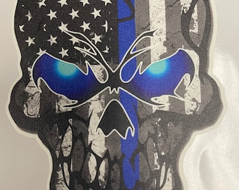 Patriot Skull Sticker | Car Decal, Biden Sucks, USA, Convoy Sticker, Car Window Sticker, Car Bumper Sticker, Laptop Sticker, ipad sticker