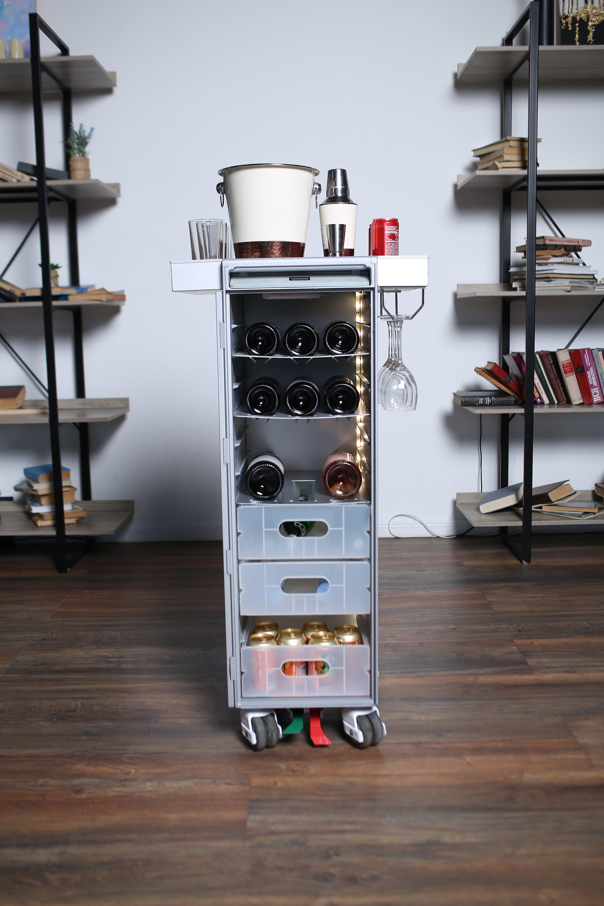 Lufthansa/original Airplane Trolley/home Bar/ Galley Cart Etsy