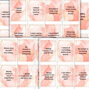 Afirmaciones positivas rosas para imprimir