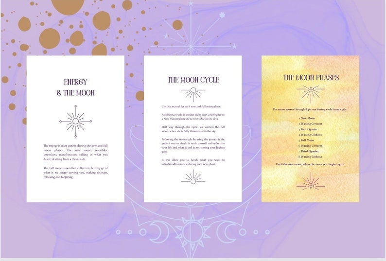 Moon Phases Rituals, Spells,book of Shadows Manifesting Workbook ...