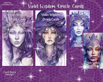 Violet Flame Wisdom Oracle Cards printable