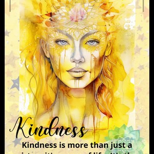 Star Goddess Wisdom, jeu de cartes Oracle jaune, imprimable !