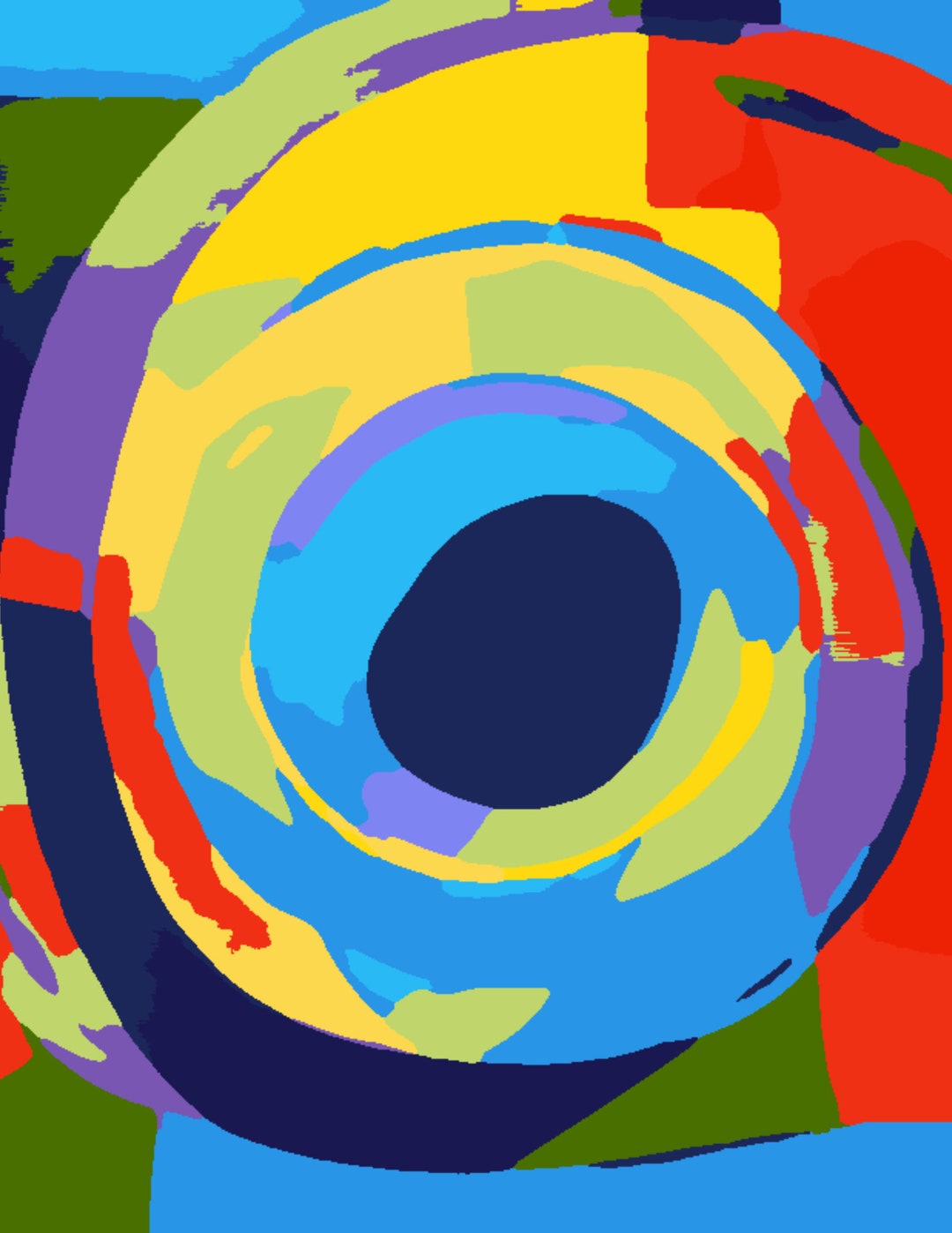 Paint by Number Abstract Women Etsy