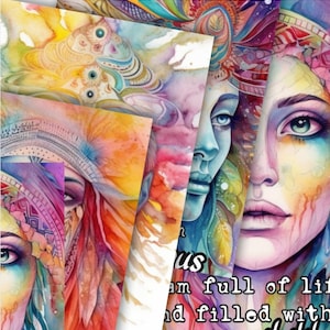 Rainbow Spirit, Oracle Affirmation Cards digital download