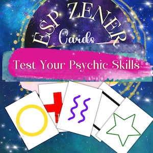 ESP Zener Cards • Test Your Psychic Skills • Printable ESP Training Deck • Instant Download