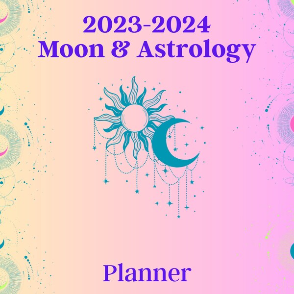 Astrology Planner 2023 2024 Digital Calendar Etsy