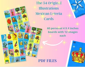 Loteria Mexican Playing cards, Boards