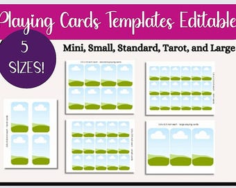Cornici fai da te modificabili CANVA per tarocchi/oracoli/affermazioni/carte da gioco, set con 5 formati tra cui scegliere! Crea le tue carte!