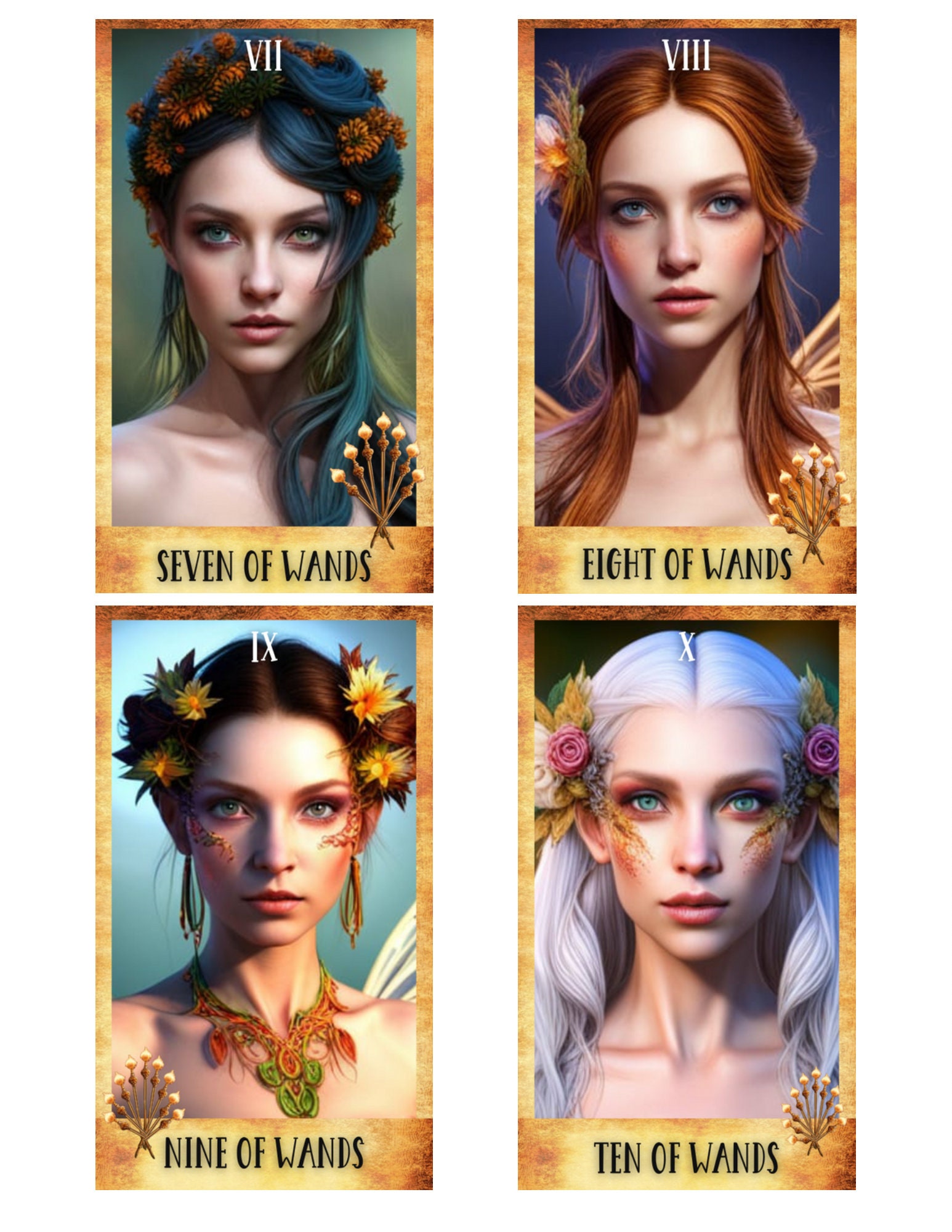 Fairy Tarot Deck and Guidebook Digital - Etsy