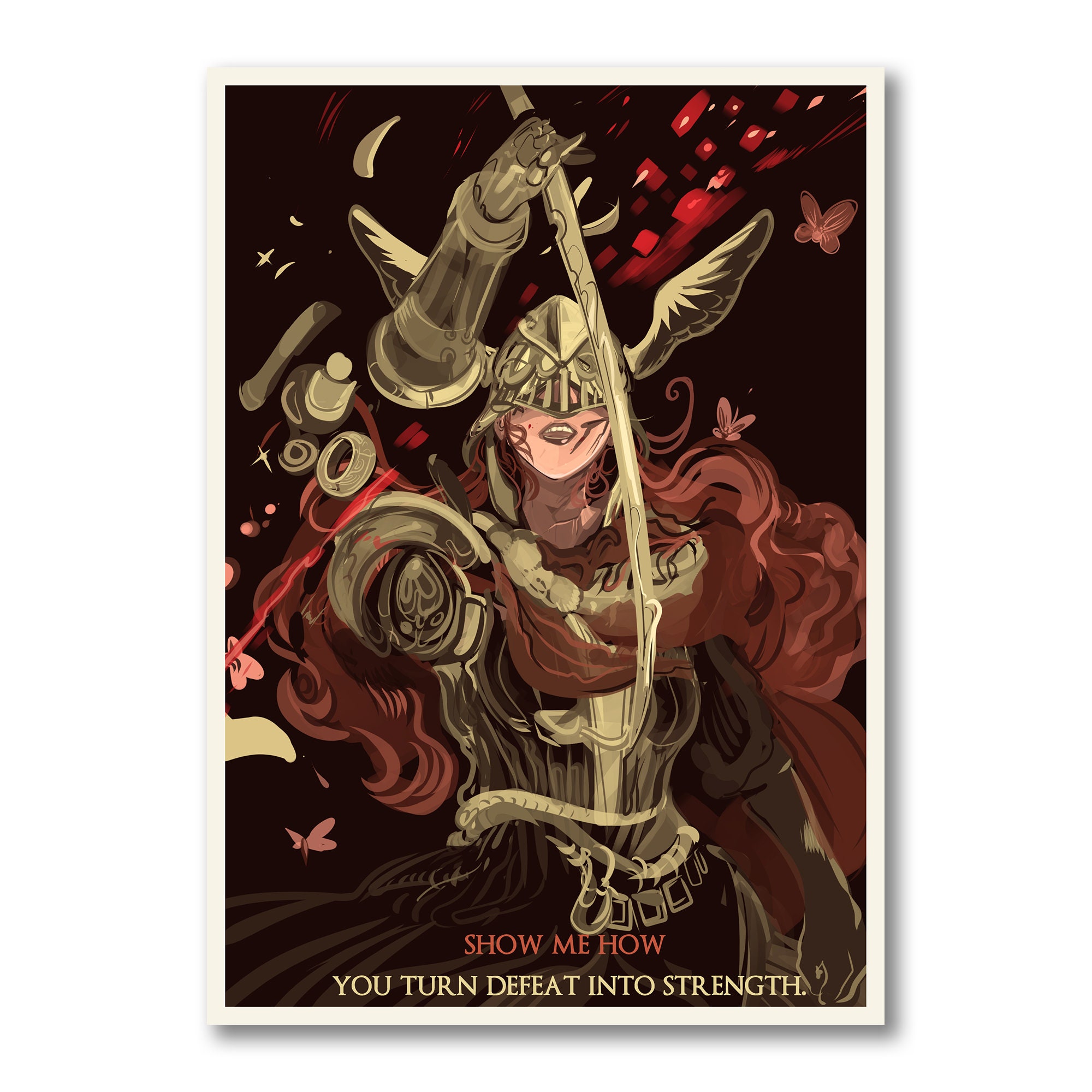 Elden Ring Melania Fanart Print Poster Etsy Schweiz