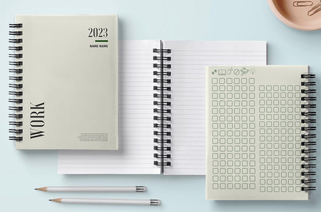 Stample Notebook Work / Lifestyle Notebook With Tracking - Check Out Photos for More ...