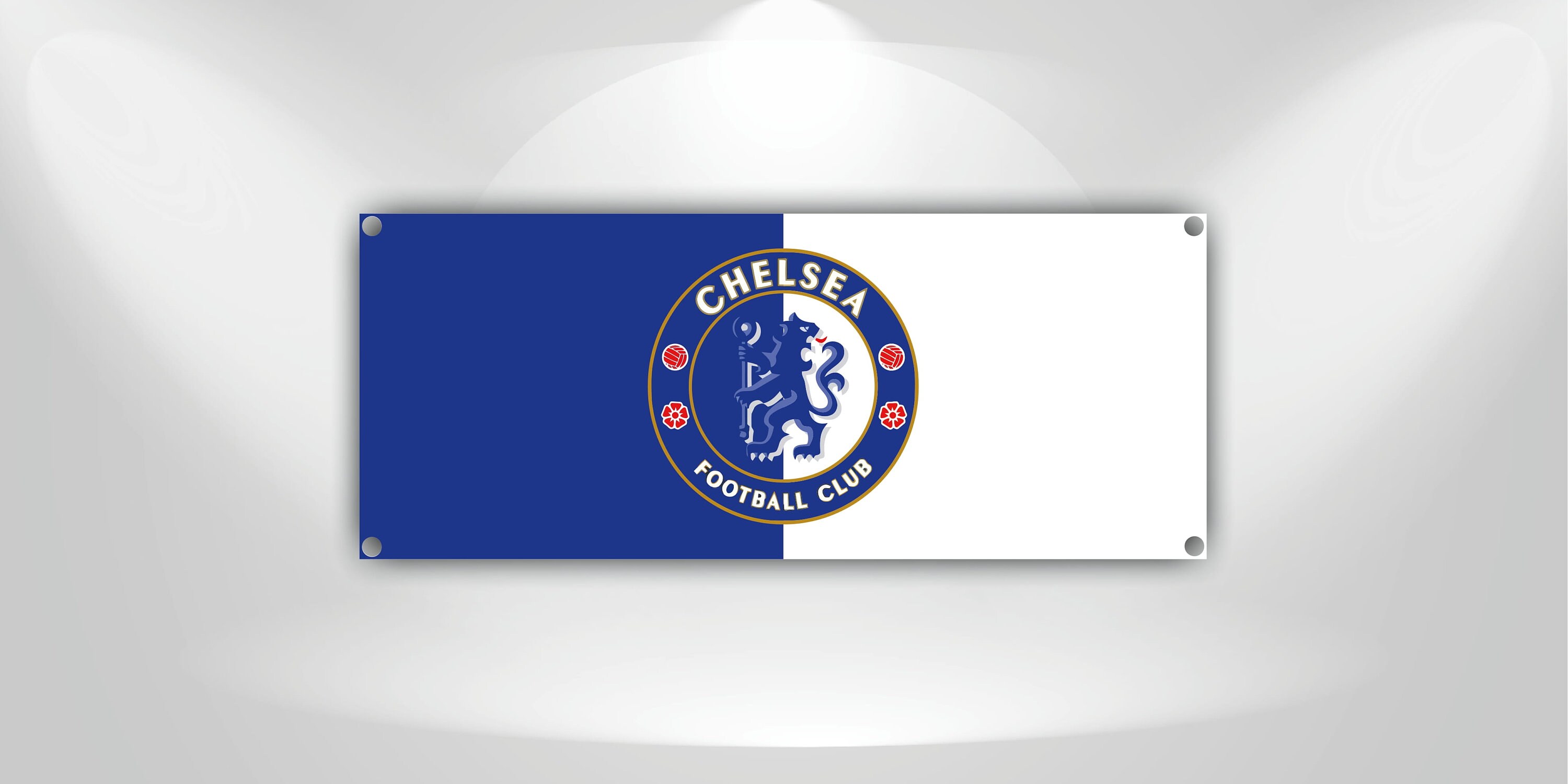 Chelsea Logo Flag Banner Vinyl Garage Sign Chelsea Flag Etsy