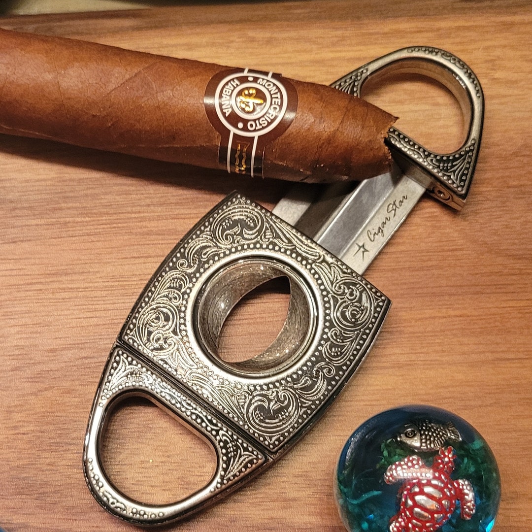 V-cut Cigar Cutter Cigar Star Razor Sharp Precision. - Etsy