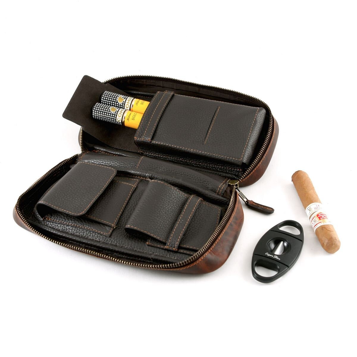 COHIBA Tuche De Viaje Para Cigarros, Mini Humidor Con Capacidad Para