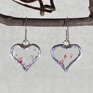 Stained Glass Heart Earrings (Lead Free) - Ready to Ship