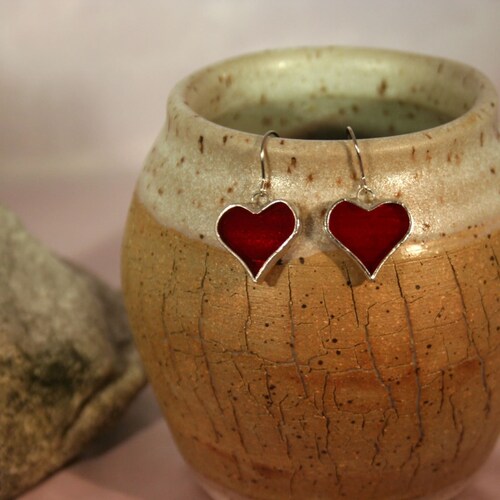 Stained Glass Earrings Hand Painted Earrings Modern Jewelry Etsy