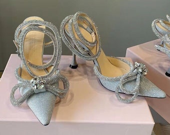 Glitter Bow Platforms in Lilac Retro Shoes Heels for 13 BJD and Smart Dolls Glitter Bow Platforms in Lilac Retro Shoes Heels for 13 BJD and Smart Dolls