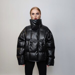 Black wet look coat zara hotsell