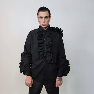 Frilly shirt best sale jumper