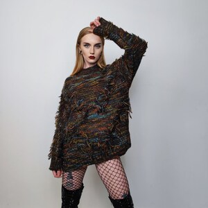 Distressed sweatshirt dress outlet