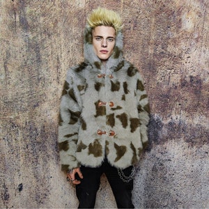 Mens chinchilla bomber jacket hotsell