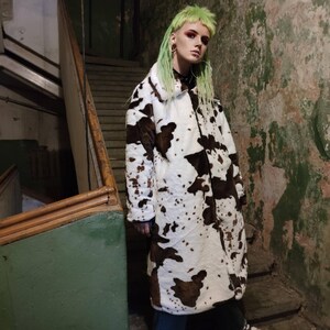Cow skin coat hotsell
