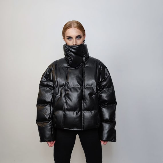 Leather jacket fancy dress top