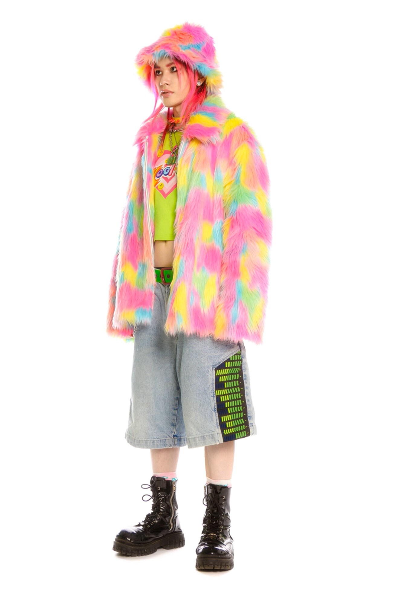 Sea New York New £650 Fawn Shaggy Fifi Faux Fur Jacket S
