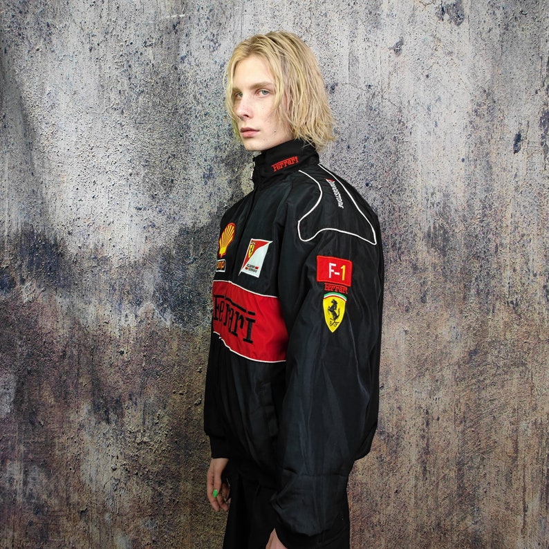 F1 Racing Jacket Multi Patch Ferrari Motorcycle Varsity - Etsy