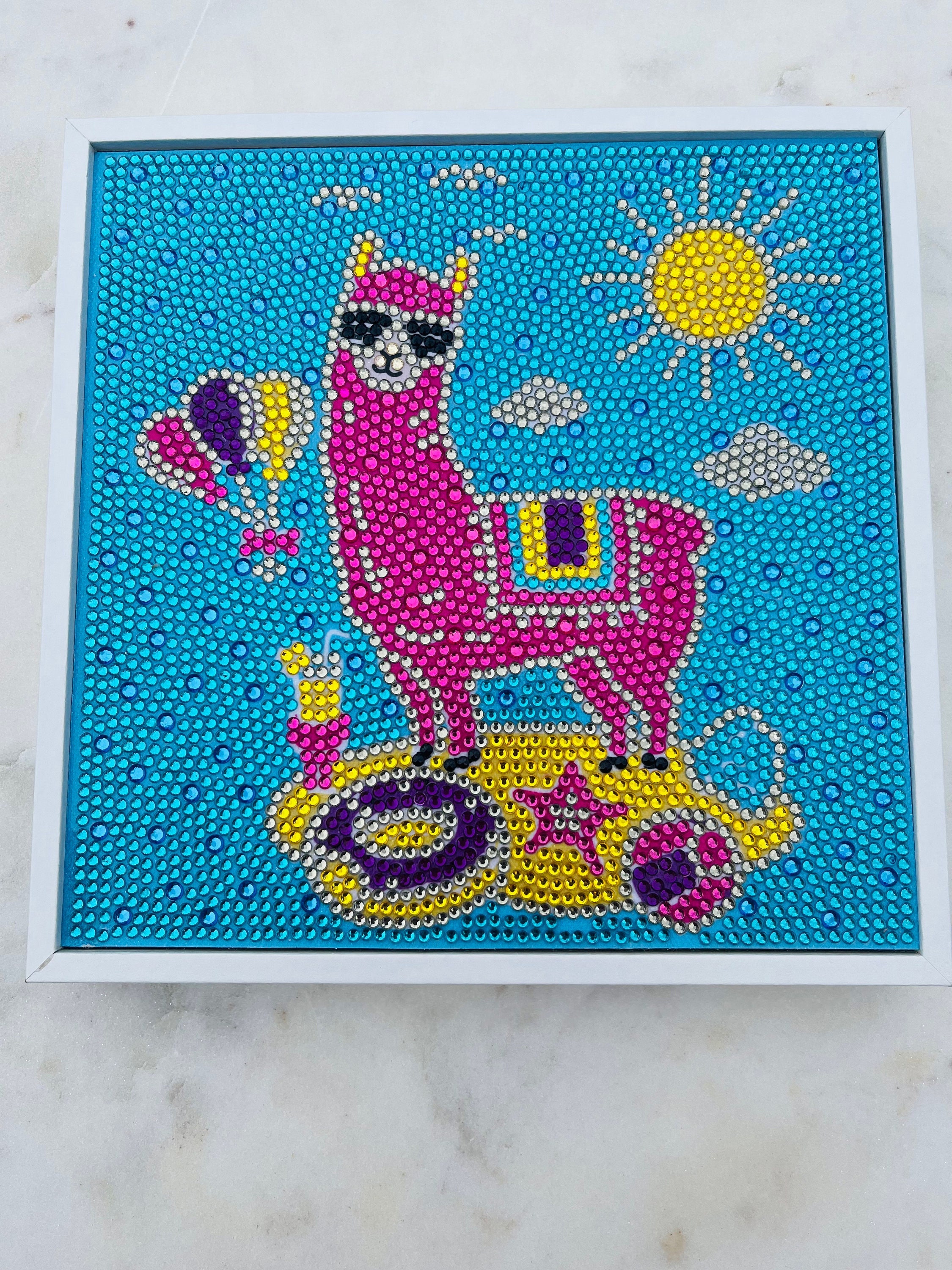 Colorful Finished Llama 5D Diamond Art 