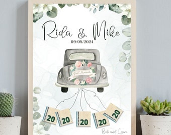 Personalized Wedding Money Gift, DIY Canva Template (Digital)