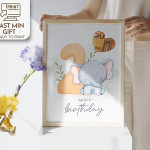 Zweijährige Geldgeschenkkarte, Einzigartiges Geschenk, Personalisiert, DIY, Geburtstagsgeschenke Geld, Digitale Canva Vorlage, Last min originales Geldgeschenk