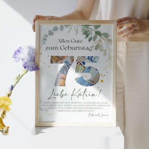 Geldgeschenk, Geldgeschenk, Geldgeschenk zum 75. Geburtstag, Personalisiert, DIY, Geburtstagsgeschenke Geld, Digitale Canva Vorlage, Last min original Geldgeschenk, bearbeitbares Geschenk