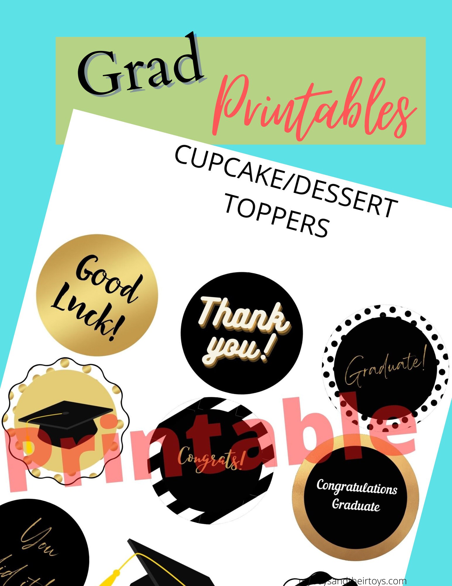 Class of 2024 2025 Graduation Banner Printable, Grad Party Printables ...