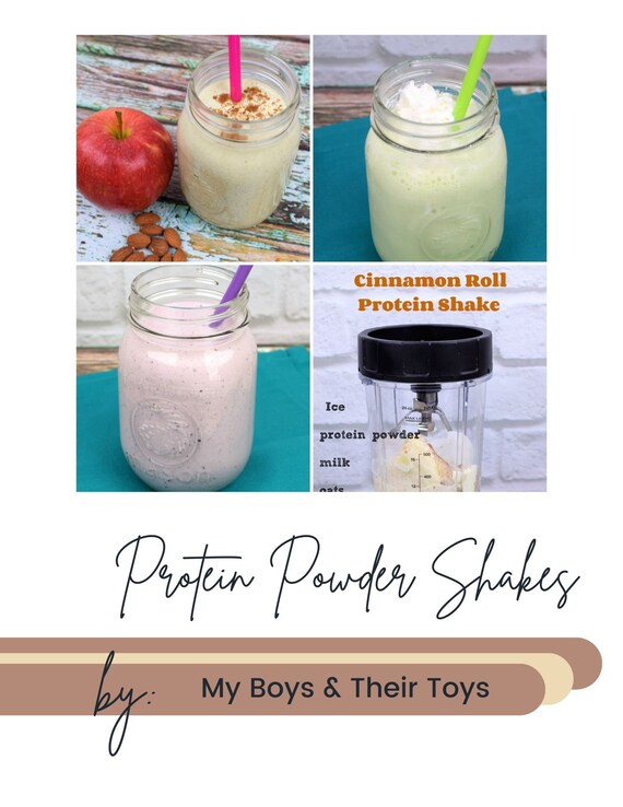 Printable Protein Shake Recipes Protein Powder Shake Recipe Etsy
