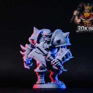 Orktar Orc Chieftain - RN Estudio - Fantasy Miniature - 3D Resin Printed 28-32mm - 75mm - DnD Tabletop Gaming