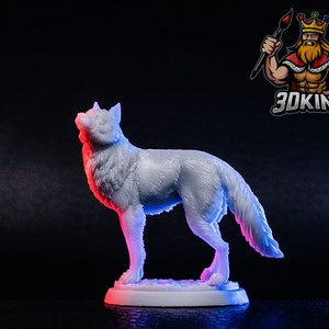 Wolf set - Werewolf Madness - White Werewolf Tavern - Fantasy Miniature - 3D Printed 28-32mm - 75mm - DnD Tabletop Gaming
