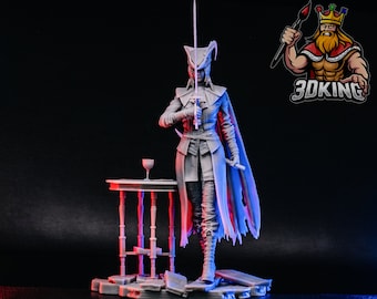 Lady Maria - H3ll Creator - 3D Printed Fantasy Miniature - 1:12 or bust - DnD Tabletop Gaming  - Bloodborne fan art figure