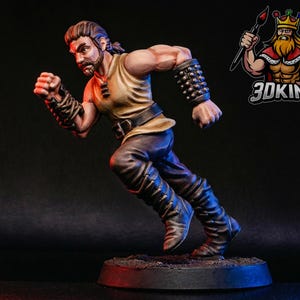 Miniatura Herói Sem Nome - Jogo Gótico, Figura em Resina Impressa em 3D (Escala 1:12)