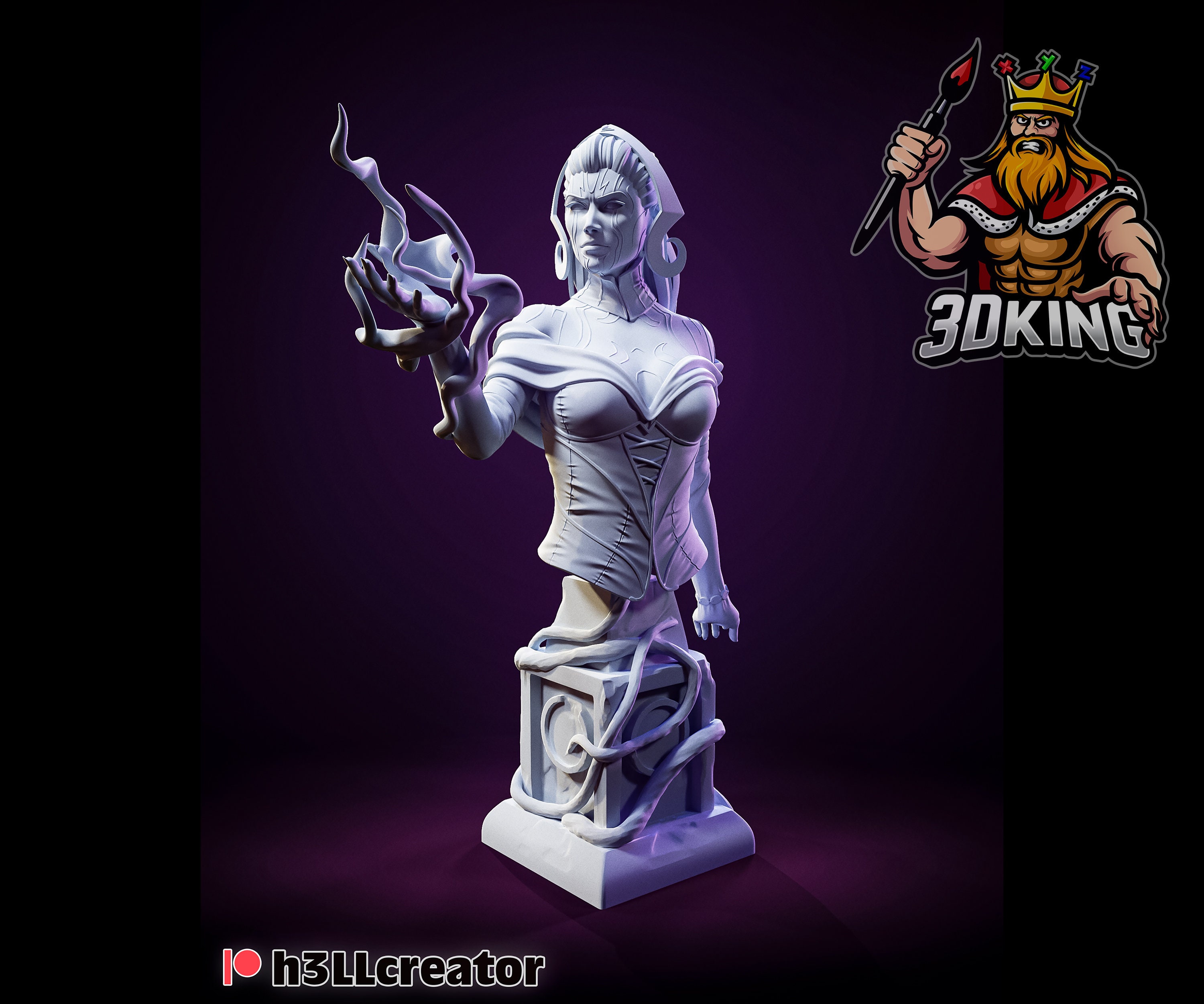 Liliana Vess - H3ll Creator - 3D Printed Fantasy Miniature