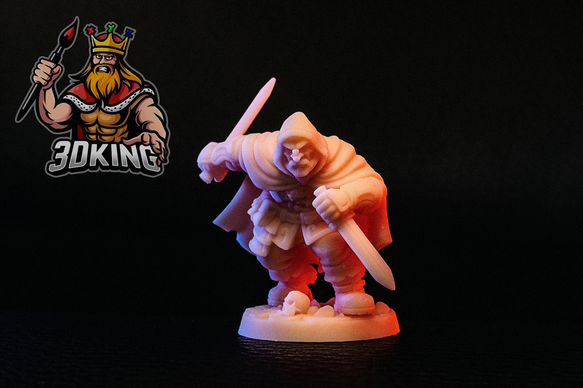 Dwarf Assassin Miniature: RN Estudio, Resin Printed DnD Gaming (28-32mm)