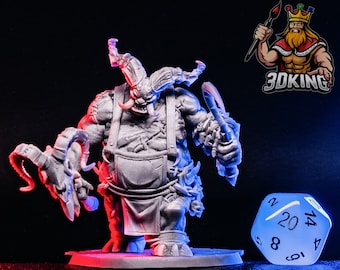 Flesh Carver Miniature - The Butcher, Hell Demon, Diablo, DnD Tabletop Gaming Figure