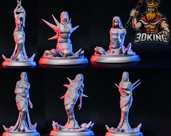 People in cocoons set - Songs of Twilight - White Werewolf Tavern - Fantasy Miniature - 3D Printed 28-32mm - 75mm - DnD Tabletop Gaming