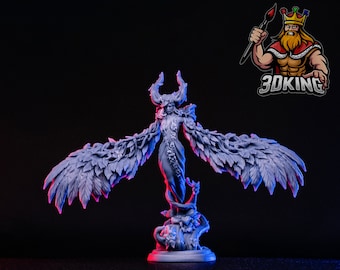 Tarnia Wood Elf Queen - Elven Veil - White Werewolf Tavern - Fantasy Miniature - 3D Resin Printed 28-32mm - 75mm - DnD Tabletop Gaming