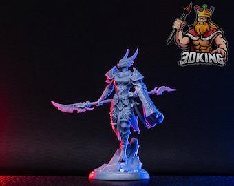 Arsha Dragonborn Adventurer - Hoard of the Green Dragon - White Werewolf Tavern - 3D Printed Miniature - 28-32mm - DnD Tabletop Gaming