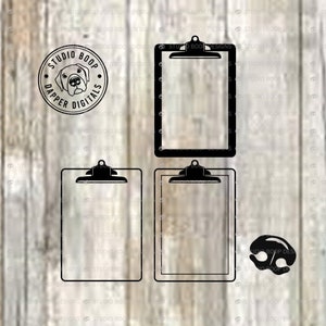 Clipboard SVG Three Clipboard  svg | png Instant Download  Ready to Cut Files