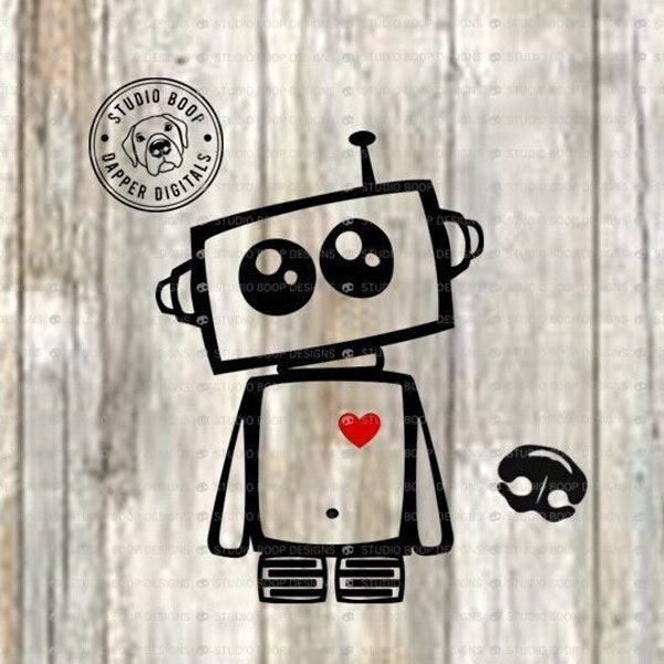Robot SVG Tshirt Idea for Girl or Boy  Robot SVG & PNG Digital Download Ready to Cut Files