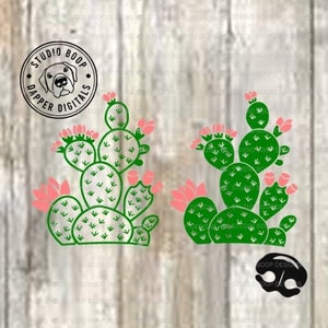 Cactus SVG Tshirt Idea Prickly Pear SVG e PNG Download digitale pronto per tagliare i file